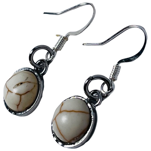 Stone pendant earrings NEW - Picture 3 of 6